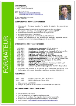 CV de François Fuchs formateur